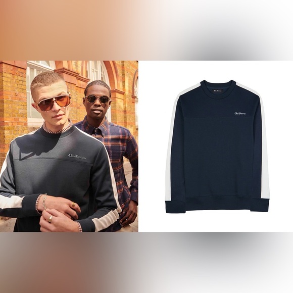 Ben Sherman Tricot Crewneck Sweatshirt - Picture 1 of 8